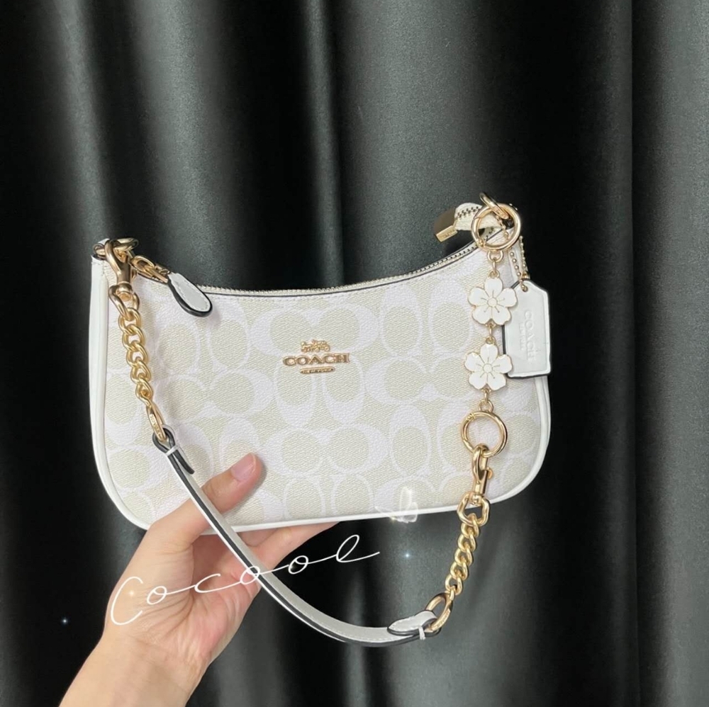 NWT Authentic Coach teri shoulder bag CA548 Glacierwhite color - Picture 2 of 12
